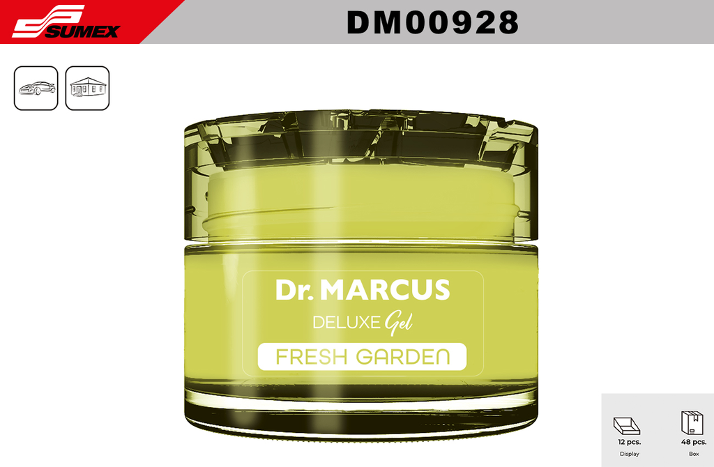 AMBIENTADOR DR. MARCUS SENSO DELUXE GEL FRESH GARDEN (1 SET/12 UNDS) (4 SETS/48 UNDS)