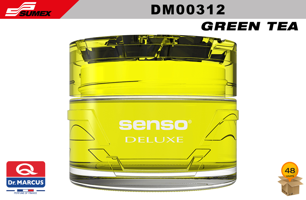 AIR FRESHENER DR. MARCUS SENSO DELUXE GEL GREEN TEA (1 SET=12 UNITS)