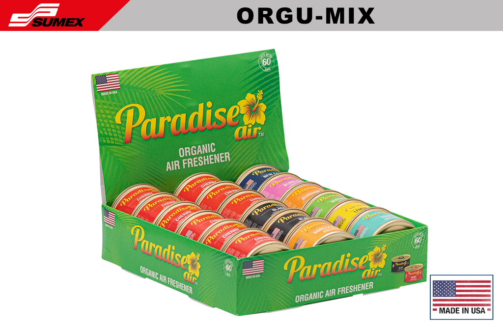 AMBIENTADOR PARADISE ORGANIC MIX (216 UNDS) (1 SET/18 UNDS) (12 SETS/216 UNDS)