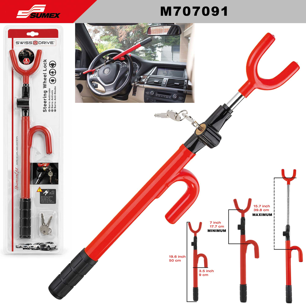 ANTITHEFT S.W. LOCK SWISS DRIVE RED (12 UNITS)