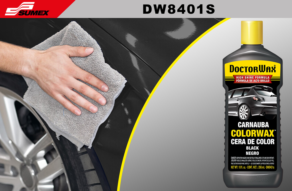 CERA CARNAUBA COLOR NEGRA DOCTOR WAX (10 OZ - 296 ML) (6 UNDS)