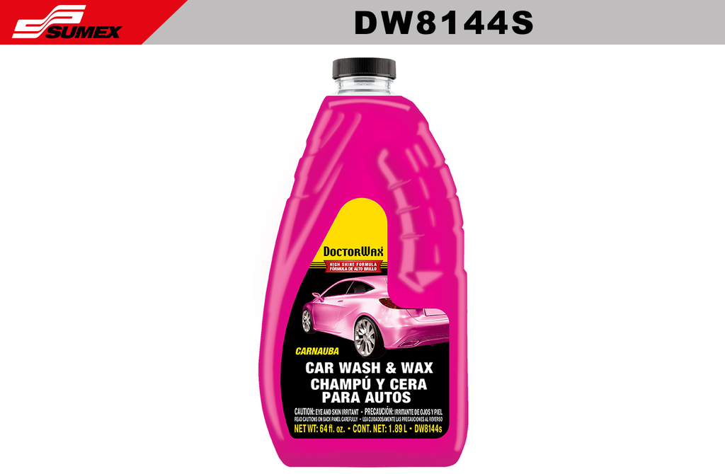 CHAMPU Y CERA PARA AUTO DOCTOR WAX (64 OZ - 1.89 L) (6 UNDS)