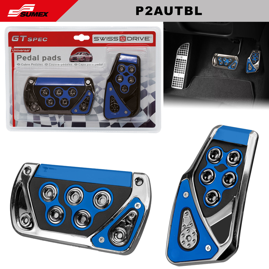 CUBRE PEDAL AUTOMATICO SWISS DRIVE AZUL (2 UNDS) (20 SETS)