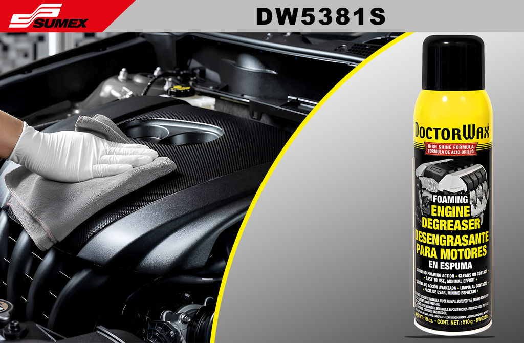 DESENGRASANTE PARA MOTORES EN AEROSOL DOCTOR WAX (18 OZ - 510 G) (6 UNDS)