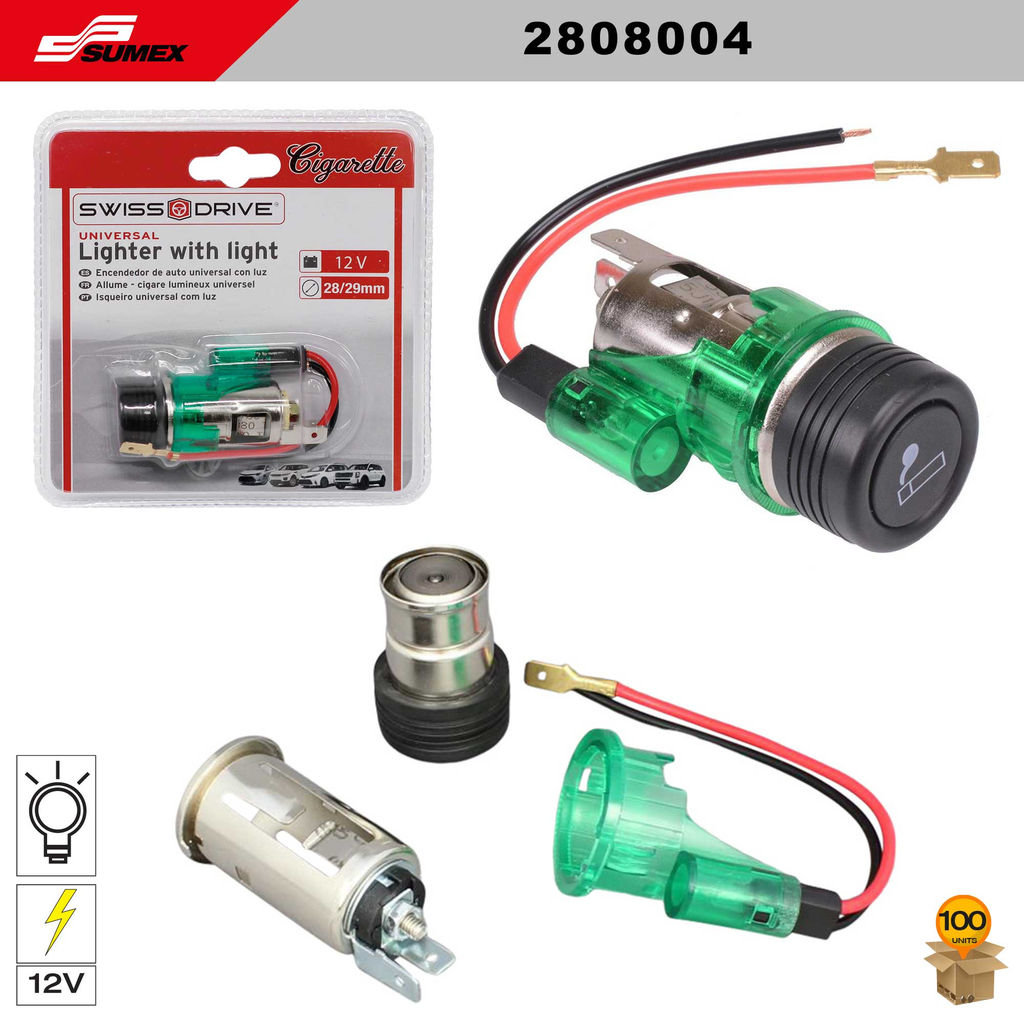 UNIVERSAL LIGHTER WITH LIGHT SWISS DRIVE (35 X 75 X 25 MM) (100 PCS) (10 SETS = 10 PCS)