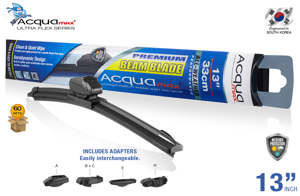WIPER BLADE ACQUAMAX 13" (60 SETS) (6 SETS = 10 UNITS)