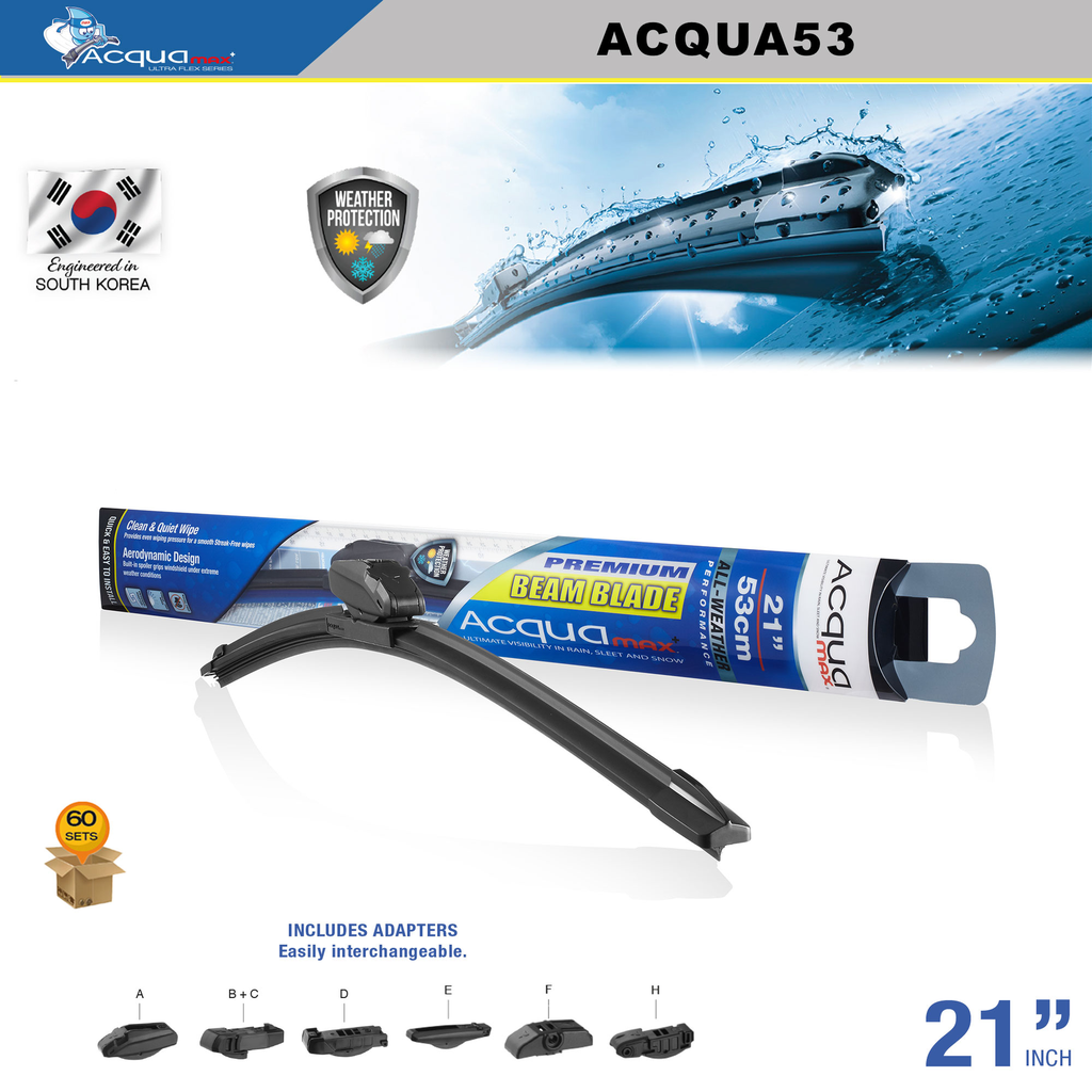 WIPER BLADE ACQUAMAX 21" (60 SETS) (6 SETS = 10 UNITS)