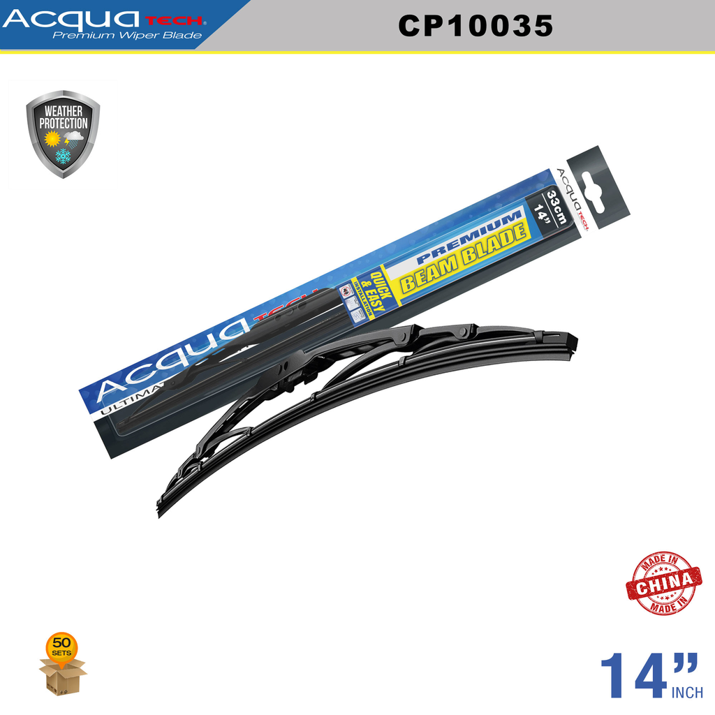 ESCOBILLA LIMPIA PARABRISAS ACQUATECH 14'' (50 SETS)