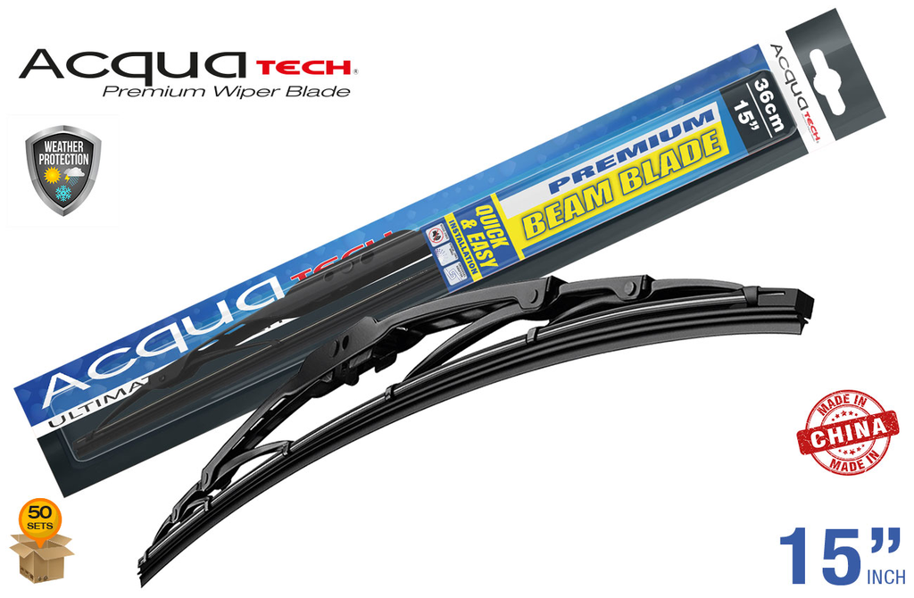 ESCOBILLA LIMPIAPARABRISAS ACQUATECH 15'' (50 SETS)