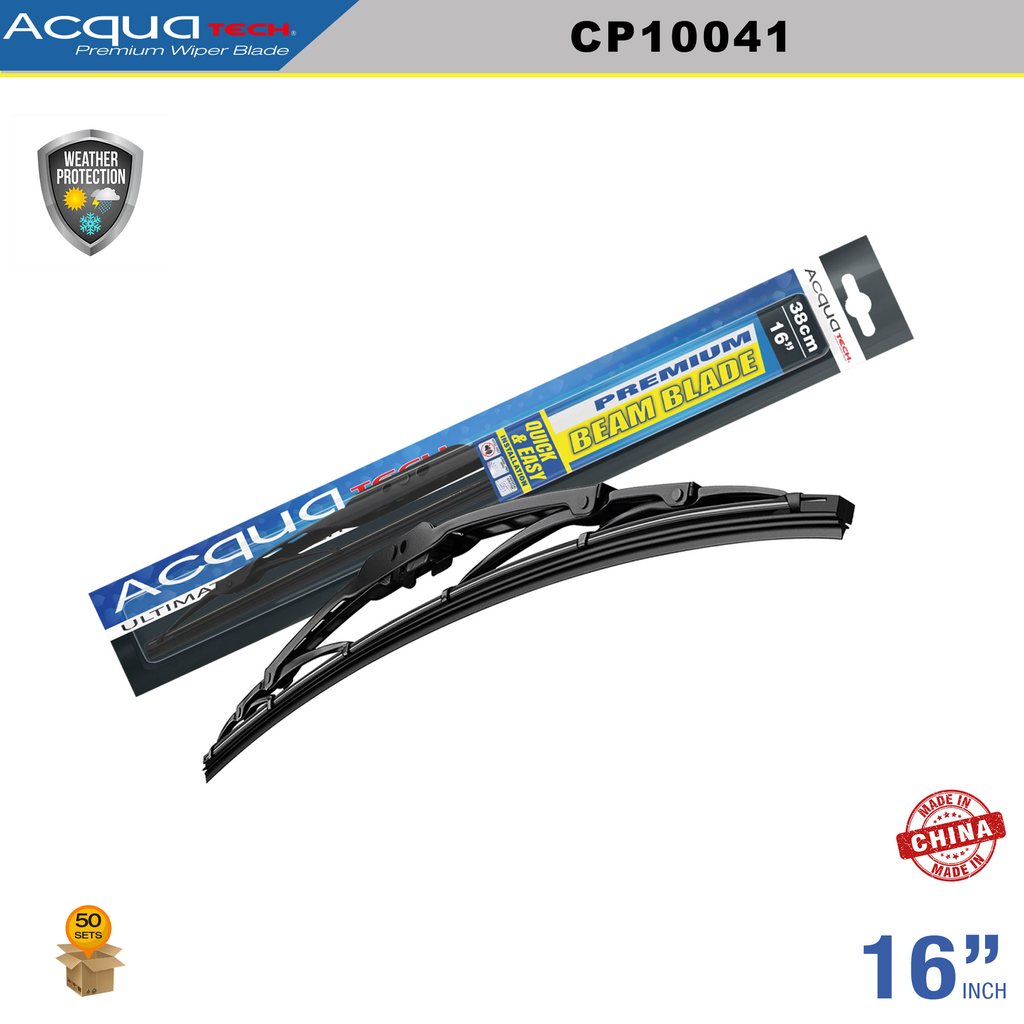 ESCOBILLA LIMPIA PARABRISAS ACQUATECH 16'' (50 SETS)