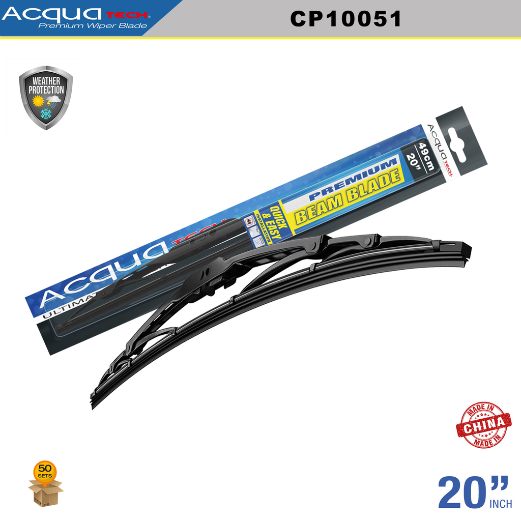 ESCOBILLA LIMPIA PARABRISAS ACQUATECH 20'' (50 SETS)