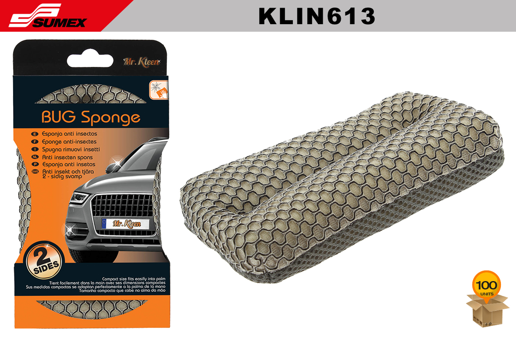 ESPONJA ANTI INSECTOS MR. KLEEN (4.7" x 3" x 1.5") (100 UNDS)