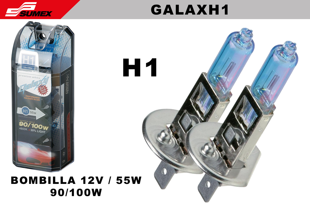 GALAXY H1 12V 55W RACE SPORT LIGHT BULB CASE (3 PCS) (60 SETS) (10 SETS= 6 PCS)