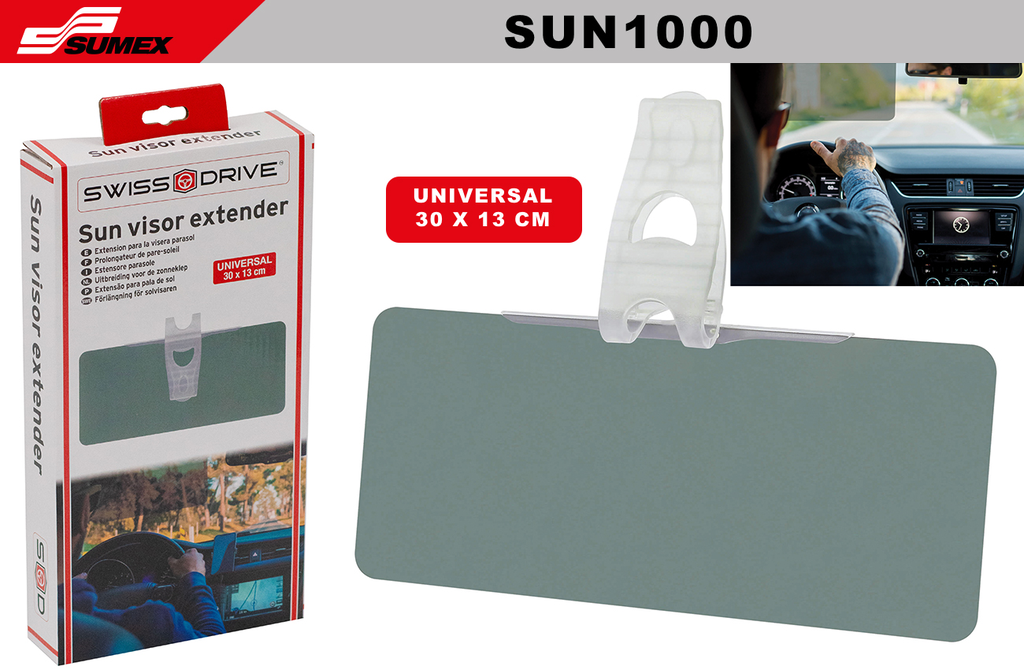 SUN VISOR EXTENDER SWISS DRIVE (20 UNITS)