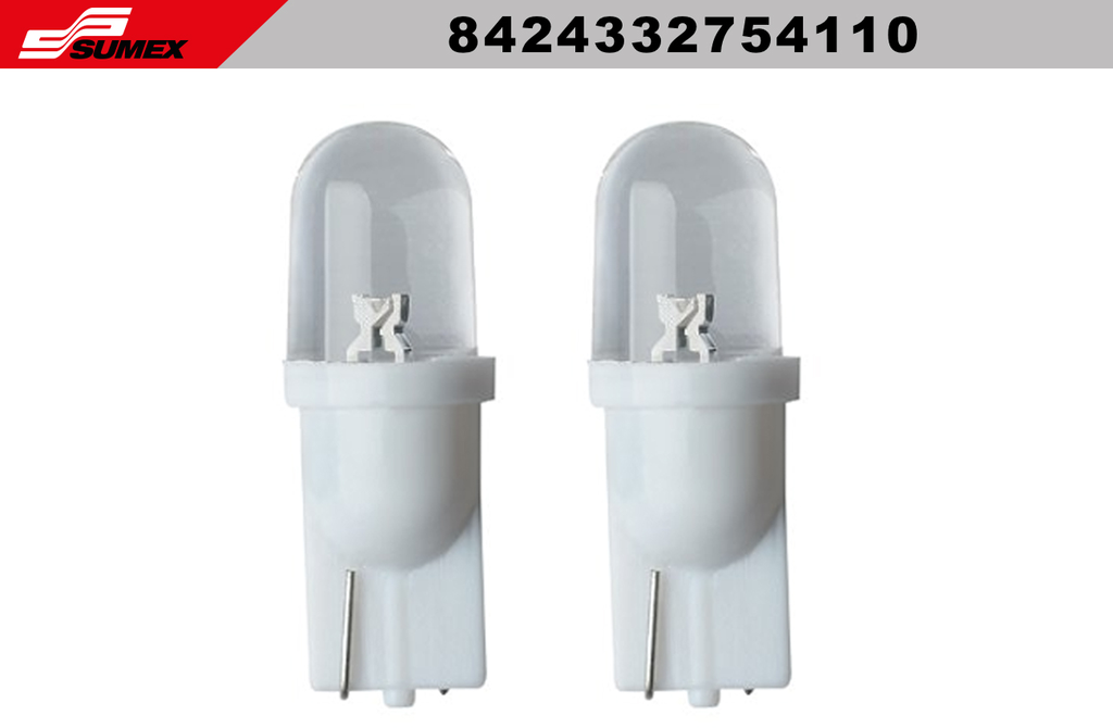 LUZ DE POSICION 12V LED T10-WEDGE AMBER RACE SPORT (2UNDS) 45PCS