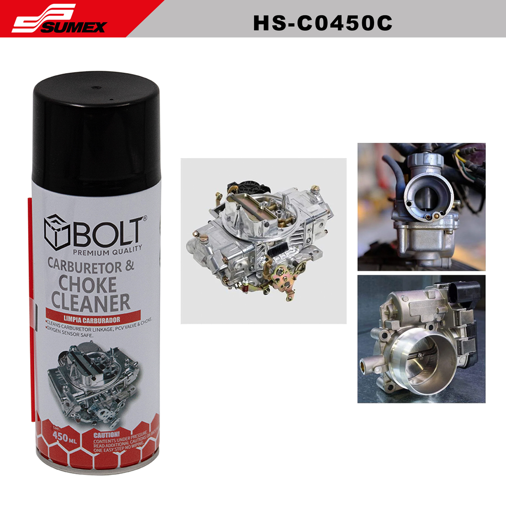 CARBURETOR & CHOKE CLEANER BOLT 450 ML (12 UNITS)