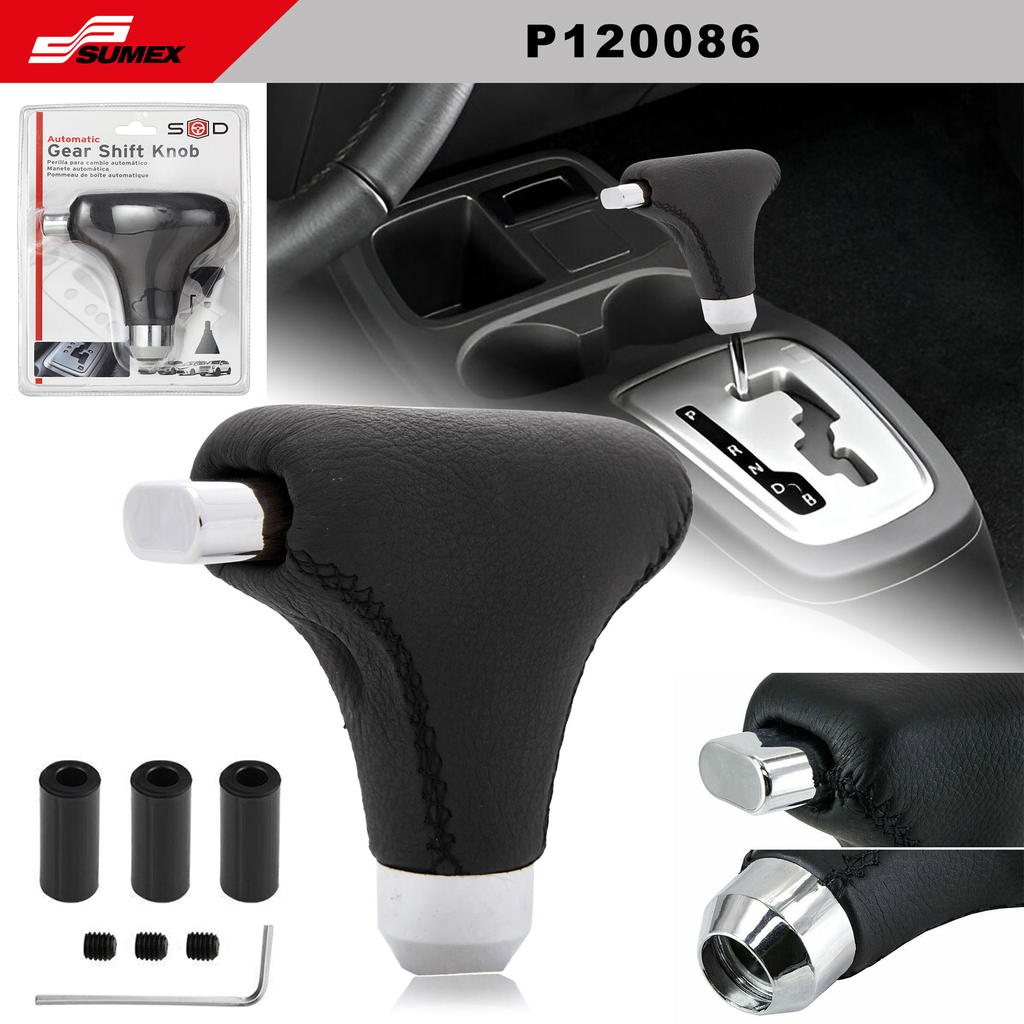 PERILLA PARA CAMBIO AUTOMATICO SWISS DRIVE CUERINA NEGRA (50 UNDS)
