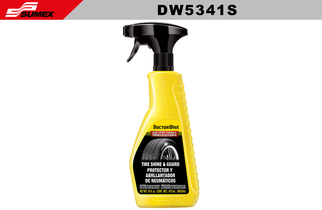 SPRAY TIRE SHINE & GUARD PROTECTOR DOCTOR WAX 16 OZ (473ML)(6 UNITS)