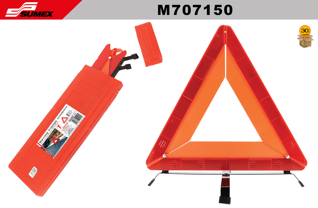 WARNING TRIANGLE SWISS DRIVE (42CM) (30 PCS)