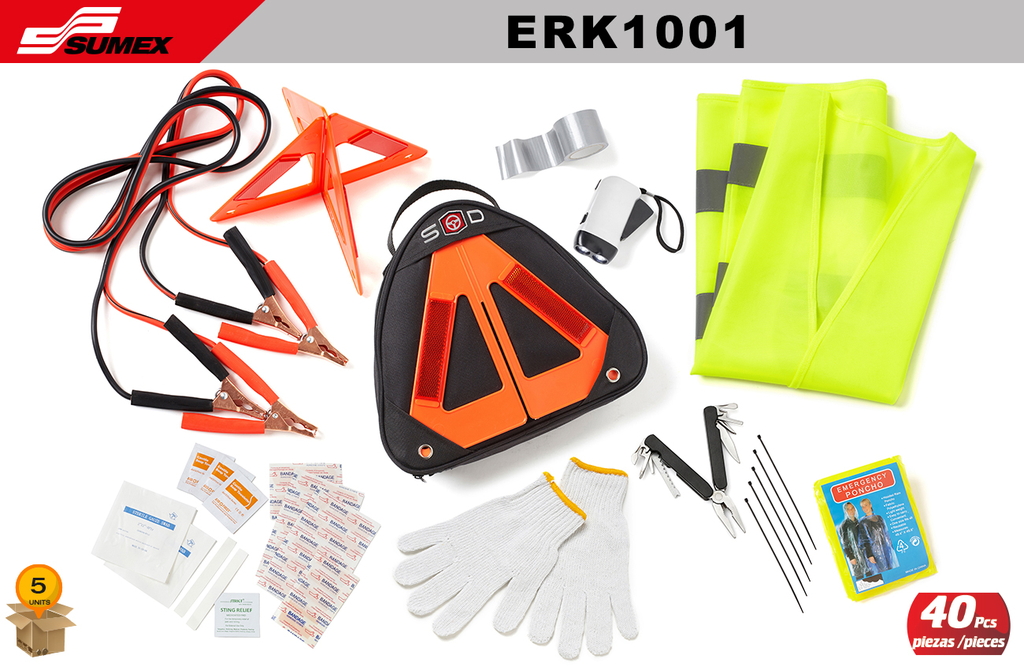KIT DE EMERGENCIA PARA AUTO SWISS DRIVE (40 UNDS) (5 SETS)
