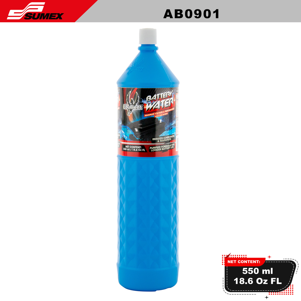 AGUA PARA BATERIA EBULLIENT (550ML / 18.6OZ) (24UNITS) 