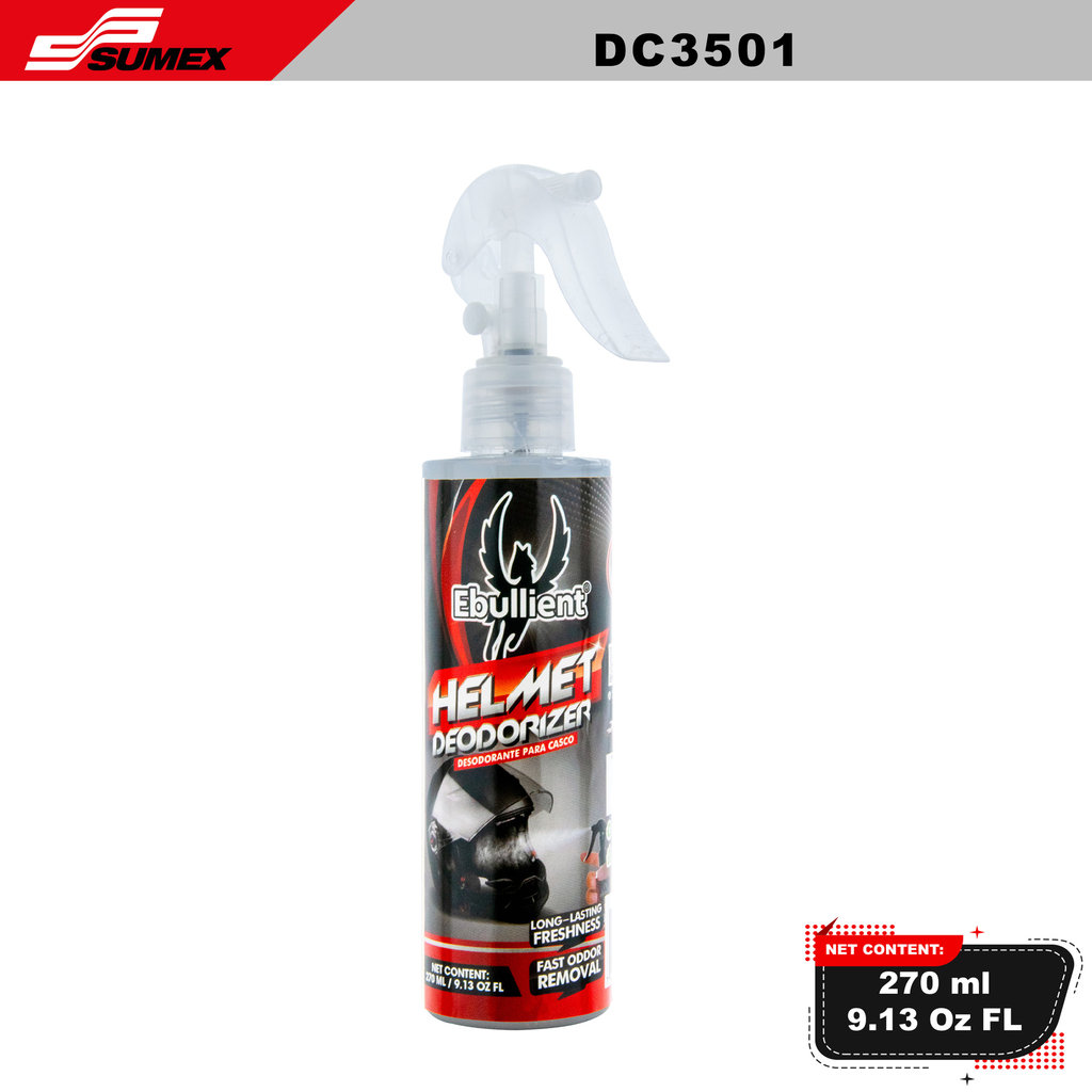 MOTORCYCLE HELMET DEODORIZER EBULLIENT (270 ML / 9.13 OZ) (24 UNITS) 