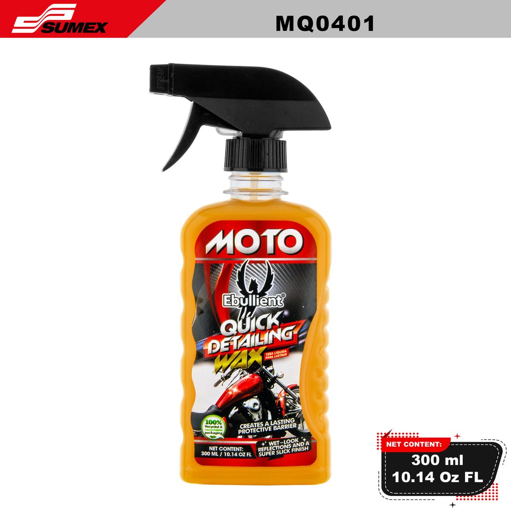 MOTORCYCLE QUICK DETAILING WAX EBULLIENT (300 ML / 10.14 OZ) (24 UNITS)