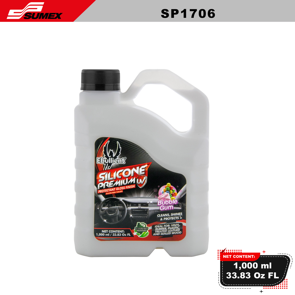 SILICONE PREMIUM UV PROTECTANT GLOSS FINISH BUBBLEGUM EBULLIENT (1 L / 33.83 OZ)(12 UNITS)