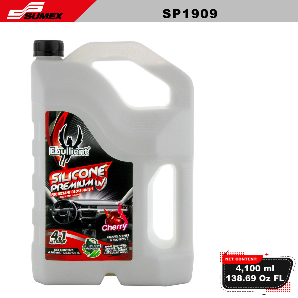 SILICONE PREMIUM UV PROTECTANT GLOSS FINISH CHERRY EBULLIENT (4.1 L / 138.69 OZ) (6 UNITS) 