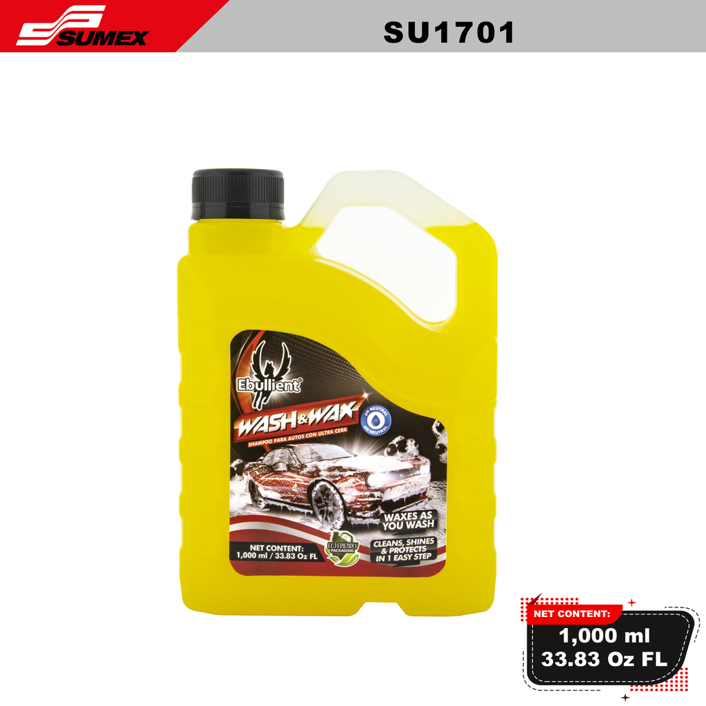 SHAMPOO WITH ULTRA WAX EBULLIENT (1 L / 33.83 OZ) (12 UNITS) 