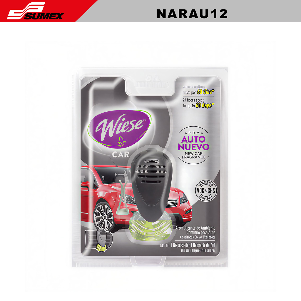 AIR FRESHENER WIESE NEW CAR (7 ML)(6 UNITS)