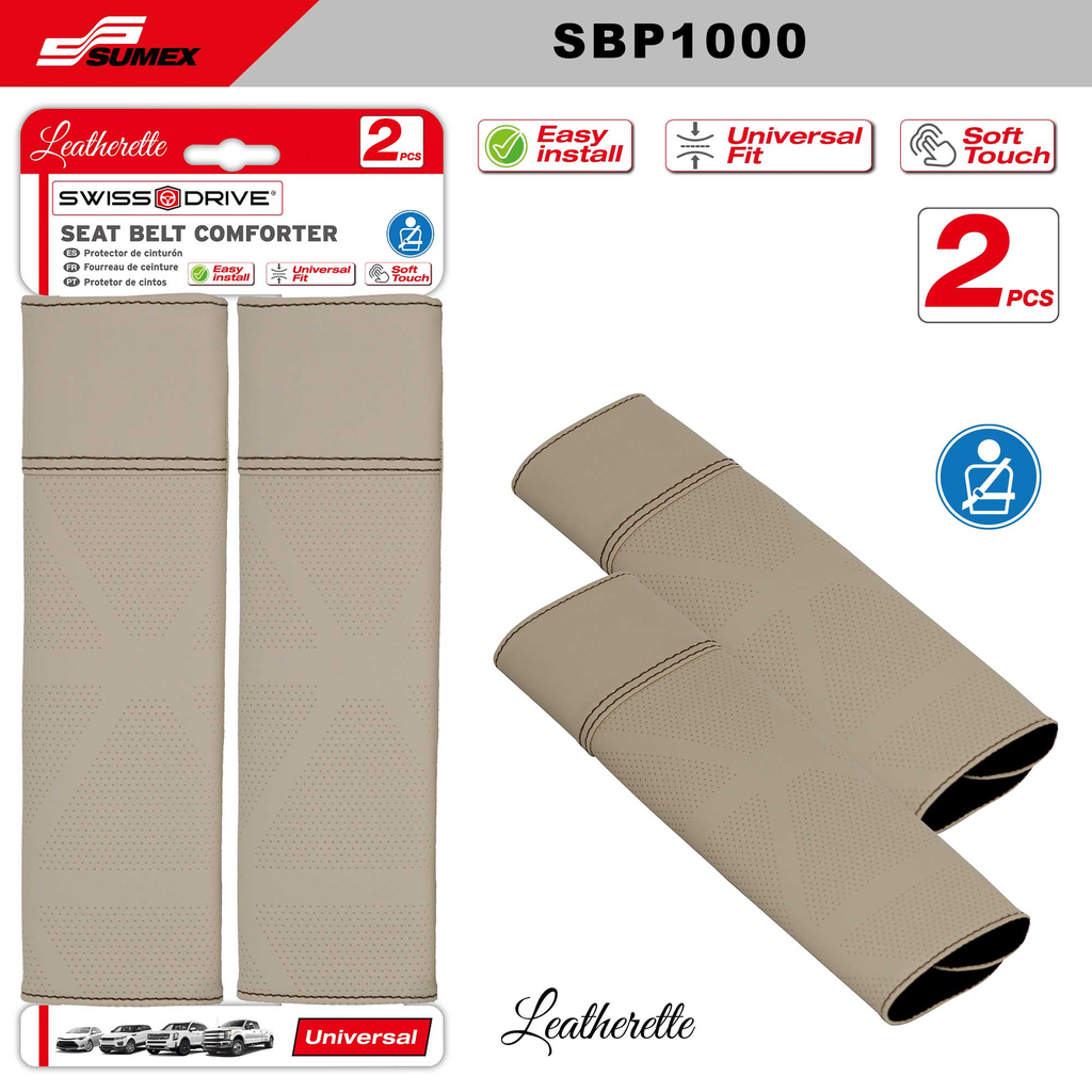 CUBRE CINTURON SWISS DRIVE PSP BEIGE (2 UNDS) (50SETS)