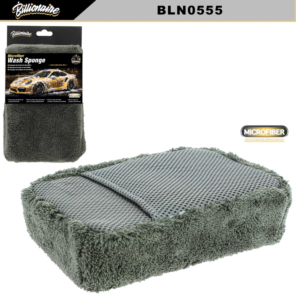 MICROFIBER SPONGE BILLIONAIRE (8" X 5.5" X 2.4") (60 UNITS)