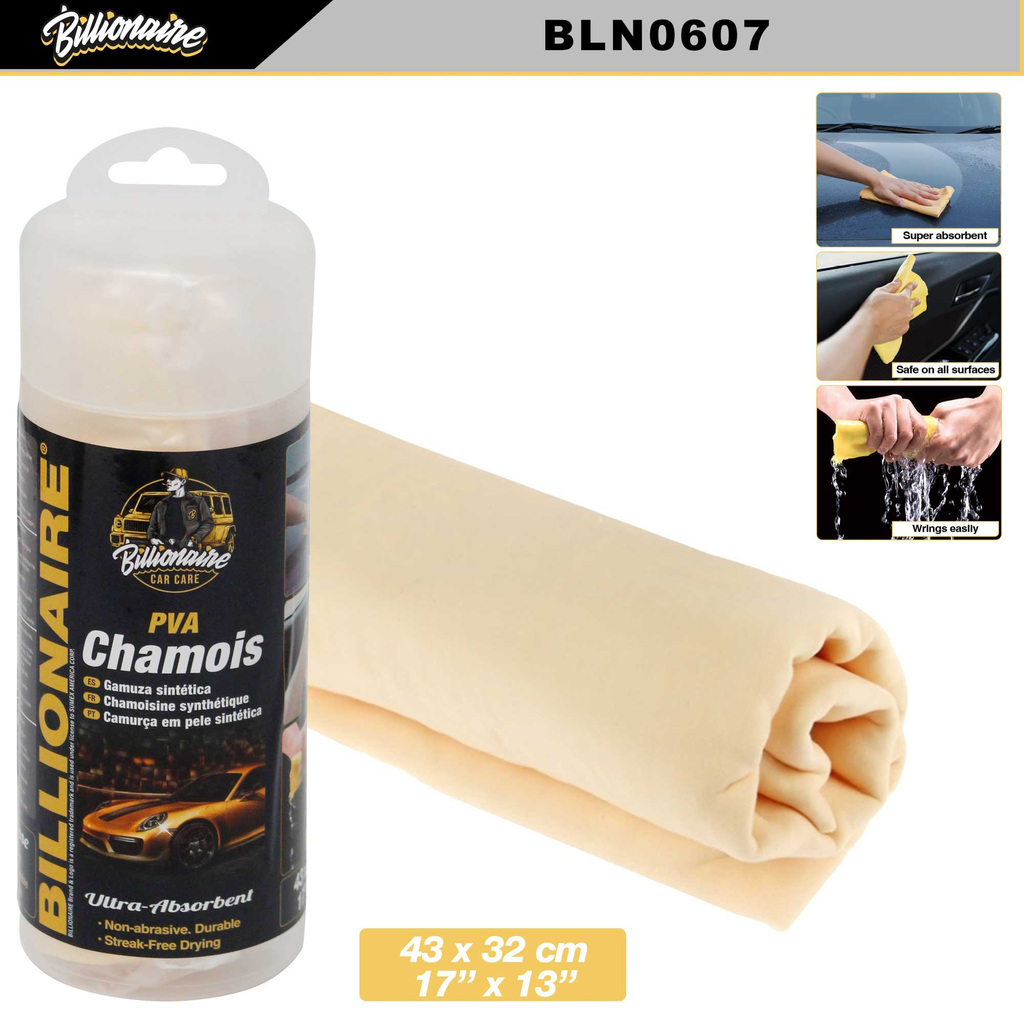CHAMOIS SINTETICO BILLIONAIRE PEQUEÑO (43"X32"CM) (48UNDS) 