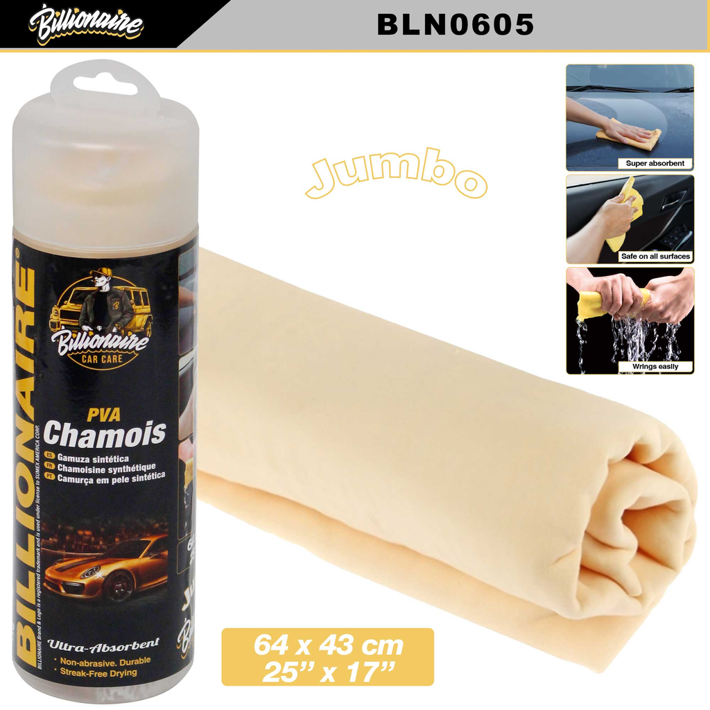 CHAMOIS SINTETICO BILLIONAIRE JUMBO 48PCS (64"X43"CM) 