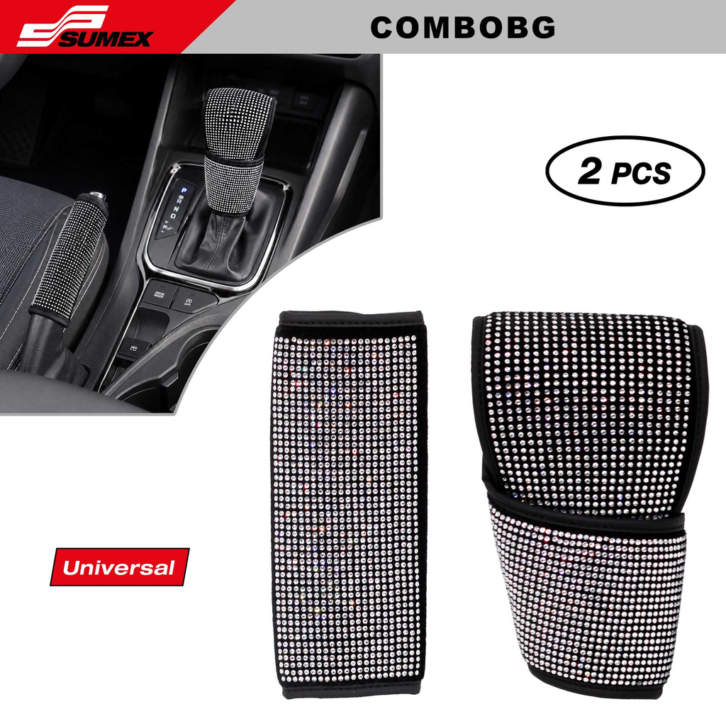 GEAR KNOB & HANDBRAKE SWISS DRIVE KIT "BLING BLING" 2PCS (CS/100SETS)