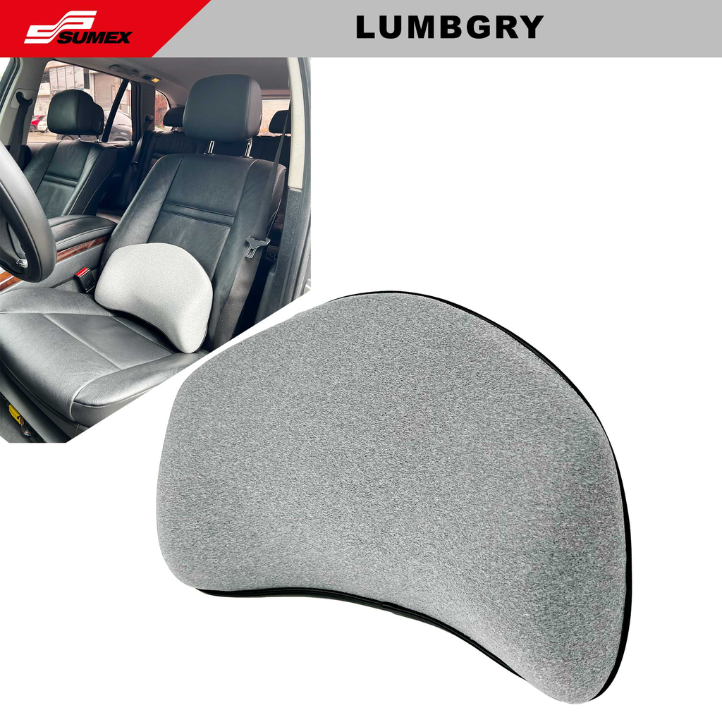 COJIN DE SOPORTE LUMBAR SWISS DRIVE MEMORY FOAM GRIS (10UNDS) 