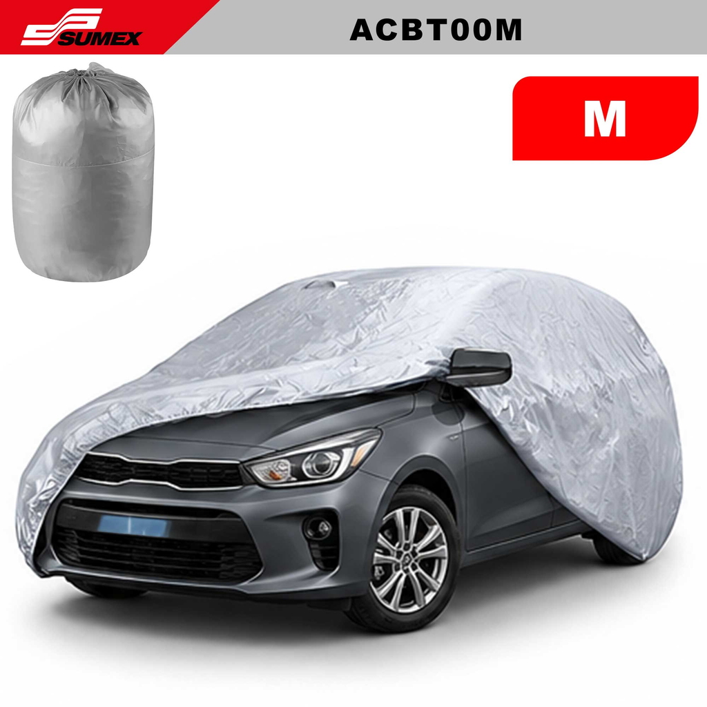 COBERTOR DE AUTO SWISS DRIVE 190T "M" GRIS (8UNDS)  
