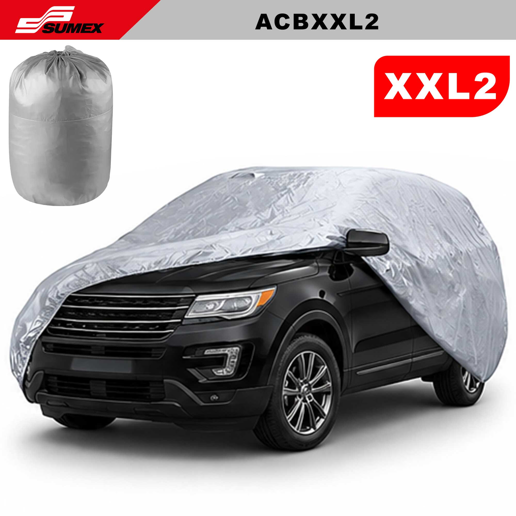 CAR COVER SWISS DRIVE 190T "XXL2" SILVER (8 UNITS)   