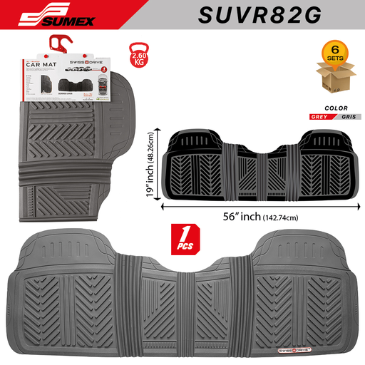 [SUVR82G] ALFOMBRA DE PVC SWISS DRIVE RUNNER LINER GRIS (1 UNDS) (6 UNDS)