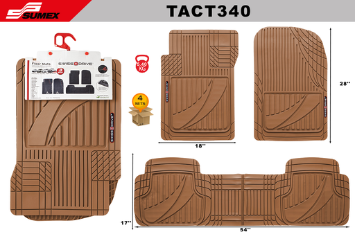 [TACT340] ALFOMBRA DE PVC SWISS DRIVE TACTICAL BEIGE (3UNDS) (4SETS)