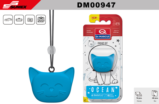 [DM00947] AIR FRESHENER DR. MARCUS COSMIC CAT OCEAN (1 SET=12 UNITS) (4 SET=48 UNITS)