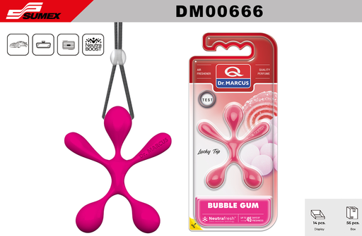 [DM00666] AIR FRESHENER DR. MARCUS LUCKY TOP BUBBLE GUM (1SET=14 UNITS) (4 SET=56 UNITS)