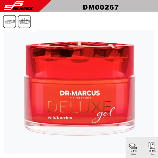 [DM00267] AIR FRESHENER DR. MARCUS SENSO DELUXE GEL WILDBERRIES (1 SET=12 UNITS)