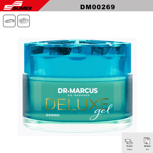 [DM00269] AIR FRESHENER DR. MARCUS SENSO DELUXE GEL OCEAN (1 SET=12 UNITS)