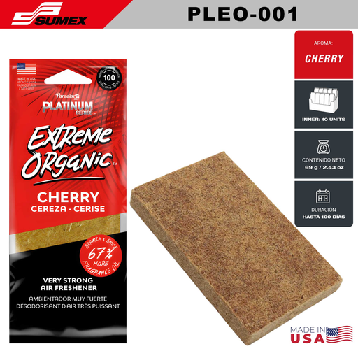 [PLEO-001] AIR FRESHENER PARADISE AIR PL EXTREME ORGANIC CHERRY (1 SET / 6 UNITS) (12 SETS / 72 UNITS)