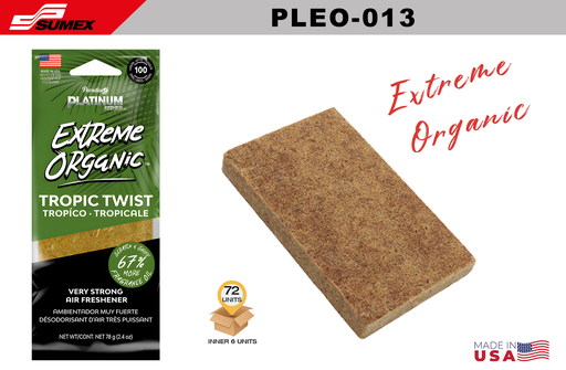 [PLEO-013] AMBIENTADOR PARADISE PL EXTREME ORGANIC TROPIC TWIST (1 SET/6 UNDS) (12 SETS/72 UNDS)