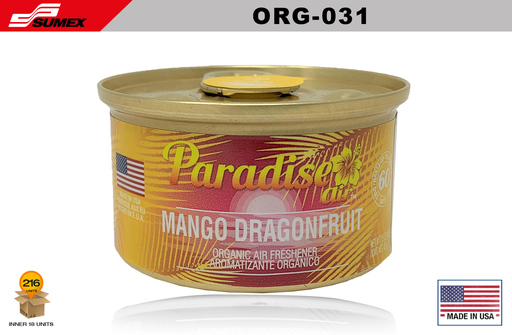 [ORG-031] AMBIENTADOR PARADISE ORGANIC MANGO DRAGON FRUIT (1 SET/18 UNDS) (12 SETS/216 UNDS)
