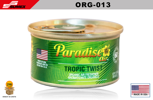 [ORG-013] FRESHENER PARADISE AIR ORGANIC TROPIC TWIST (1 SET/18 UNITS) (12 SETS/216 UNITS)