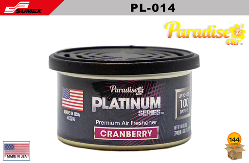 [PL-014] AMBIENTADOR PARADISE PLATINUM SERIES CRANBERRY (1 SET = 12 UNDS) (12 SETS = 144 UNDS)